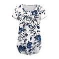 thumbnail image 4 of Blczomt Blue Womens Spring Tops Y2K Summer Tunic Tops 2026 Floral Trendy,S, 4 of 6