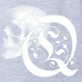 thumbnail image 2 of CafePress - Gothic Skull Initial Q - Cute Infant Baby Football Bodysuit, 2 of 3