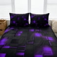 thumbnail image 3 of Geometric Comforter Set Full Size, Light Honeycomb 3 Piece Bedding Set - Modern Microfiber Quilt Set for Boys & Girls, All Season Decor with 1 Comforter 2 Pillowcases, 3 of 4
