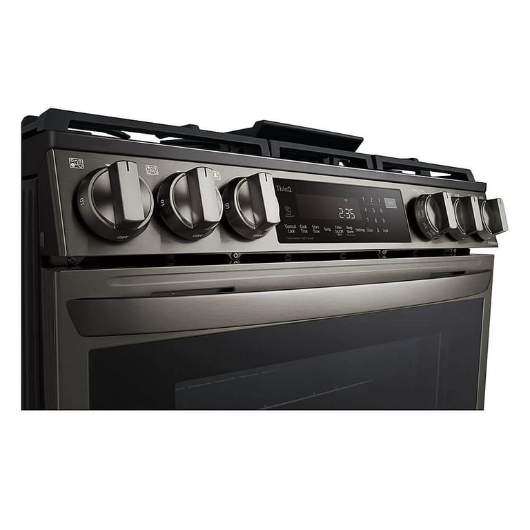 Lg gas stove black stainless steel deals