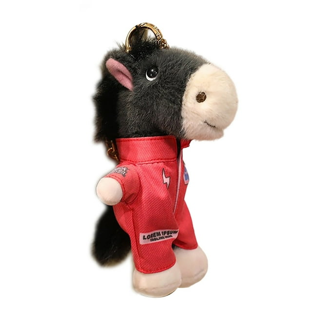 zhangmingg Ready To Use Horse Keychain Jackets Design Youth Lightweight Soft Cool Decorative Accessory