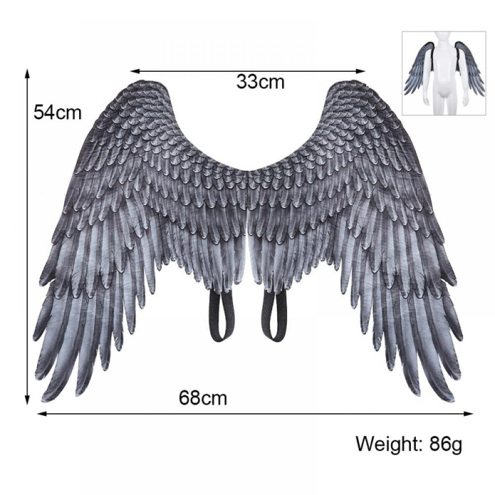 Angel Wings, Non-Woven Costume Halloween Party Cosplay Accessories Feather  Wing for Children Men and Women Festive Party Christmas Halloween