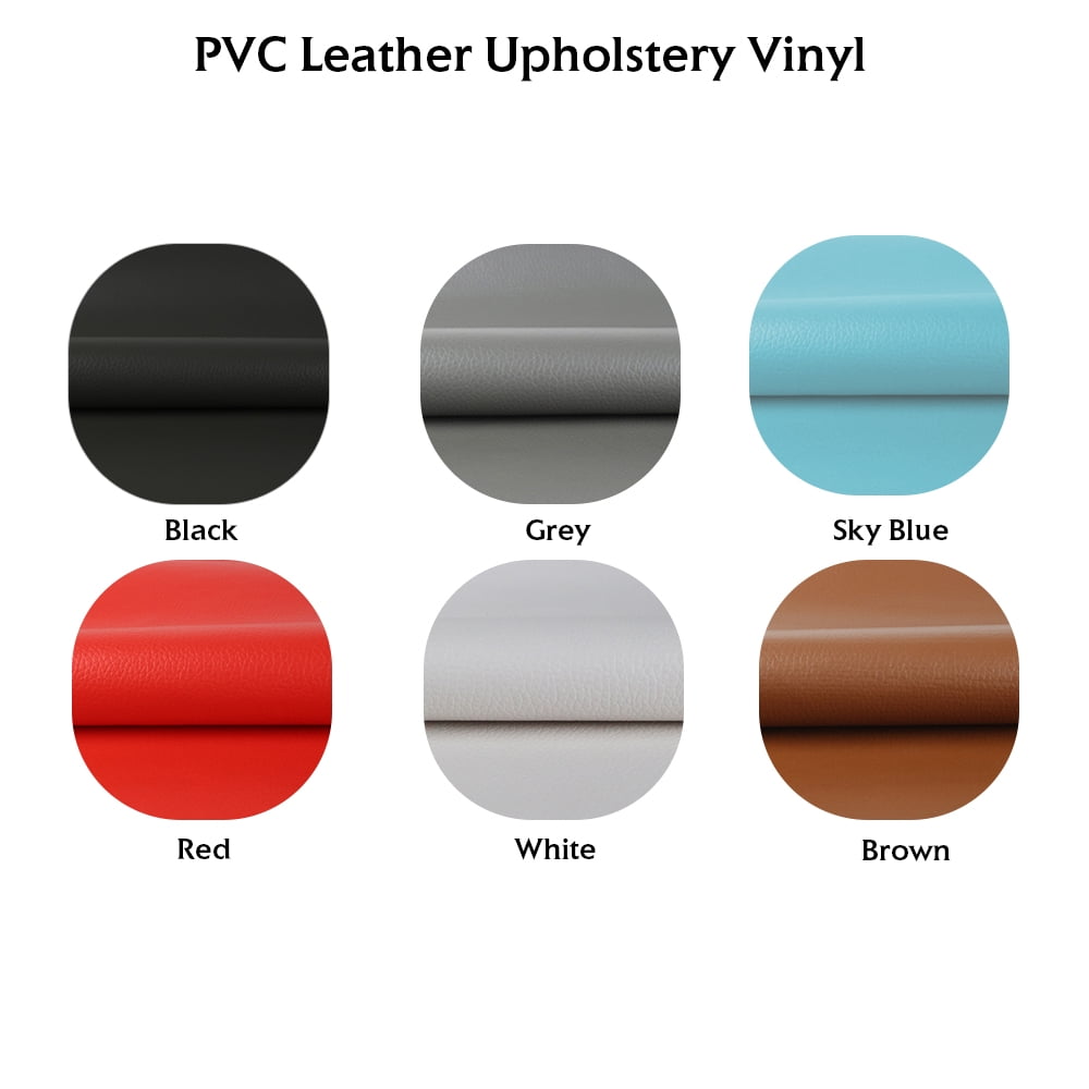 Faux Leather Sheets -Vinyl Marine Weatherproof Furniture Material Synthetic Imitation Leather Fabric 0.5mm Thick for Upholstery Hand Crafts, DIY Sewing