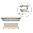 thumbnail image 4 of Columpio de 3 Asientos para Patio Jardín Terraza Duradero, Ligero, Impermeable Funda para Columpio que para Exterior -Beige Macarena Toldo abatible, 4 of 7