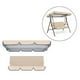 thumbnail image 4 of Columpio de 3 Asientos para Patio Jardín Terraza Duradero, Ligero, Impermeable Funda para Columpio que para Exterior -Beige Macarena Toldo abatible, 4 of 7