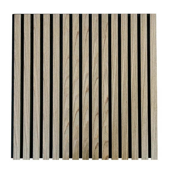 Lambrin Acústico Pino Bronce Panel decorativo Para Muro Tipo Madera 60x60cm 4pz