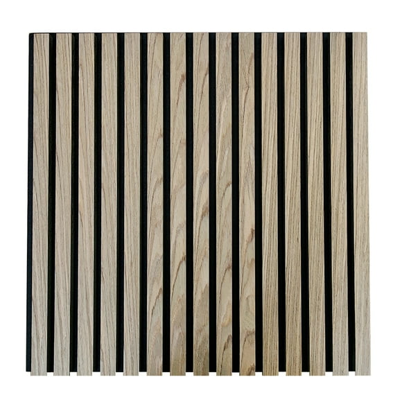 Lambrin Acústico Pino Bronce Panel decorativo Para Muro Tipo Madera 60x60cm 4pz