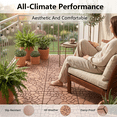thumbnail image 3 of Tigbond Interlocking Floor Tiles 12"x12" - Snap Together Waterproof Plastic Deck Tiles for Patio,Garage,Poolside,Balcony | DIY Outdoor Pavers,Easy No-Tool Installation, 3 of 7