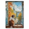 thumbnail image 3 of Canvas Wall Art for Living Room - Saint Bernard Dog Poster Print Vintage Home Decor Pets Oil Painting Autumn Room Decor, 3 of 6