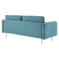 thumbnail image 3 of Modway Cameron Tufted Performance Velvet Sofa in Sea Blue, 3 of 10