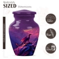 thumbnail image 2 of JAGASY Dragon Urn for Ashes Adult Male, Purple Small Urns for Human Ashes Keepsake, Snowy Mountain & Sunset Decorative Urns for Sister, Cremation Urn for Brother, (3 Inch), 2 of 7