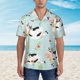 thumbnail image 2 of Fotbe Cute Cows Camisa Hawaiana para Hombre Unisex – Camisa Casual de Verano con Botones de Manga Corta de Algodón y Lino,3X-Large, 2 of 7
