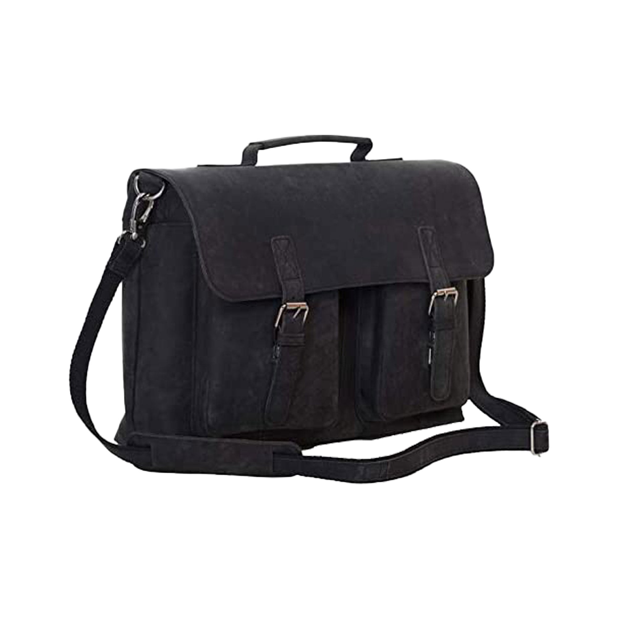 16-Inch Leather Laptop Messenger Bag – Buffalo Leather Briefcase for Office and Travel for Men and Women