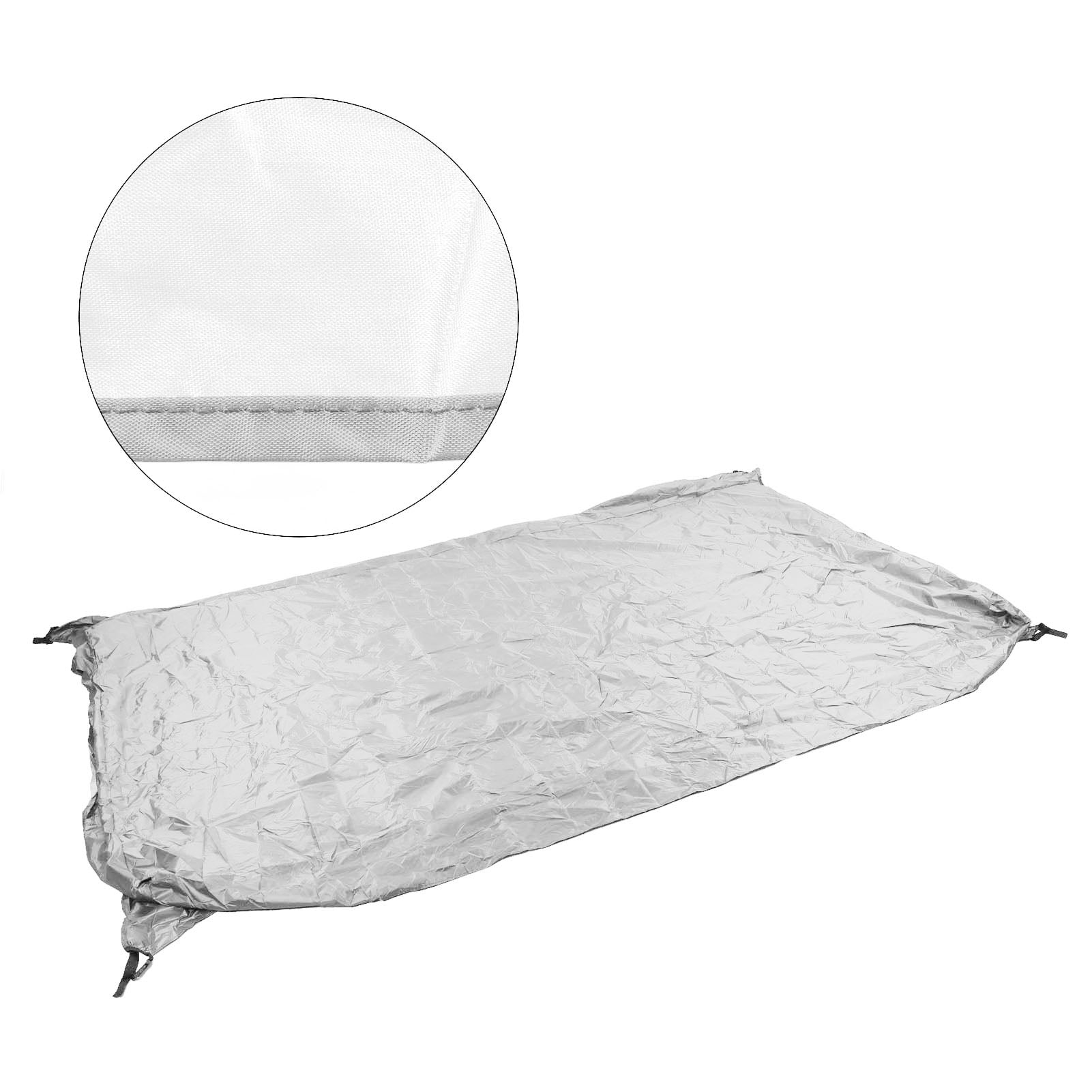 Rupoun Heavy Duty Grey Ping Pong Table Cover, 110x60x28.7 Inches / 280x153x73 cm Waterproof Dustproof Silver Coated Outdoor Table Tennis Table Protector