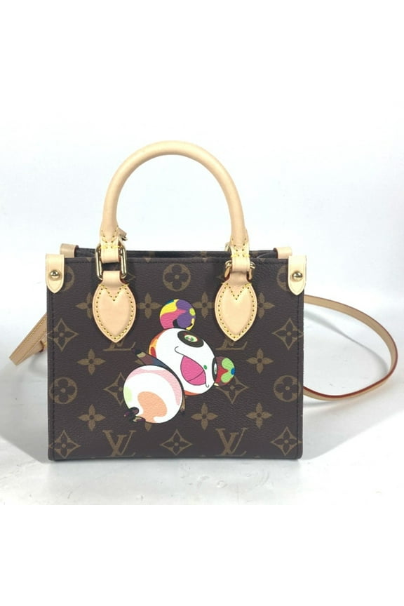 Pre-Owned LOUIS VUITTON M13668 LV x TM On the Go BB Monogram Takashi Murakami Handbag...