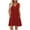 Red, variant on Annhoo Sleeveless Dresses for Women Polka Dot V Neck A-Line Loose Comfy Casual Beach Mini Sundresses