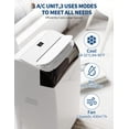 thumbnail image 3 of 14000 BTU Portable Air Conditioner, 3-in-1 AC Unit with Cool, Dehumidifier & Fan Modes, Quiet Mobile AC with Sleep Mode & Oscillation, 64–90°F for Home & Office (Basic), 3 of 10