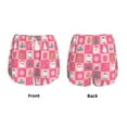 thumbnail image 3 of Hirioo Pink Christmas Cheer for Women's Double Layer Athletic Shorts High-Performance Gym Shorts with Inner Pocket, Elastic Waistband-Medium, 3 of 7