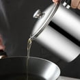 thumbnail image 4 of Filter Oil Can, Health and Safety Stainless Steel Container with Dust Proof Lid for Kitchen Cooking Frying Oil,, 4 of 8