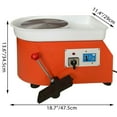 thumbnail image 2 of VEVOR 25CM 350W Electric Pottery Wheel Ceramic Machine Work Clay Art Craft, 2 of 8