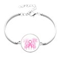 thumbnail image 1 of Cancer Awareness Bracelet Ribbon Trinket Support Jewelry Inspirational for Women and, 1 of 3