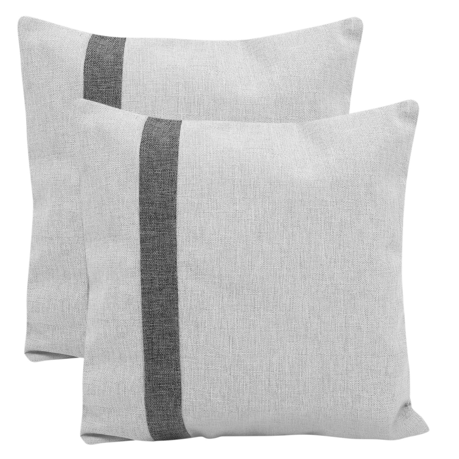2Pcs Sofa Cushion Cover Cotton Linen Cushion Cover Decorative Throw
