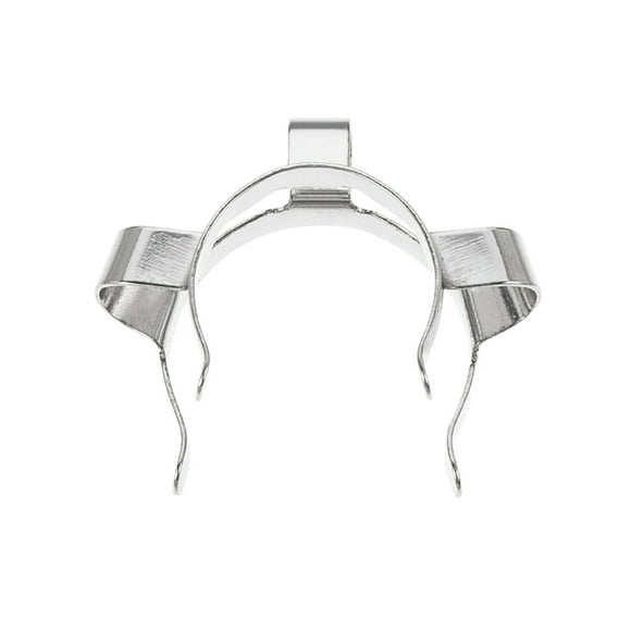 Unique Bargains Silver Tone Joint Clip Lab Clamp Mounting Clips for 19/22mm 19/26mm Glass Taper Joint Laboratory Tool