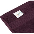 thumbnail image 2 of Beauty Threadz Fast Drying, Extra Absorbent, 100% Terry Cotton Washcloths, Plum Wine - 500 GSM Quality - Pack of 12, 2 of 7