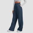 thumbnail image 2 of Ixbnca Wide Leg Sweatpants for Women High Waist Drawstring Womens Athletic Sweat Pants with Pockets, 2 of 6