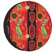 thumbnail image 1 of Traditional African Ethnic Design Spare Tire Cover for Prado Pajero 4WD 4x4 RV Car Wheel Protector 14" 15" 16" 17"h, 1 of 5