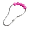 thumbnail image 2 of Uxcell  Curtain Ring Hooks, for  Rods Curtains Liners Pink Ball 12Pcs, 2 of 6