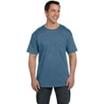 thumbnail image 2 of Hanes Beefy-T T-Shirt à Poche pour Hommes, 3TG, Bleu Denim, 2 of 6