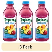 (3 pack) Tropicana Zero Sugar Fruit Punch Juice Drink, 46 fl oz Bottle
