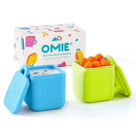 Recipientes para salsas OmieBox a prueba de fugas, 120 ml (paquete de 2), aptos para alimentos