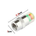 thumbnail image 4 of 4pcs New Warning Visiable Car Air Alert Sensor Indicator Tire Gauge Stem Caps Air Pressure Valve, 4 of 7