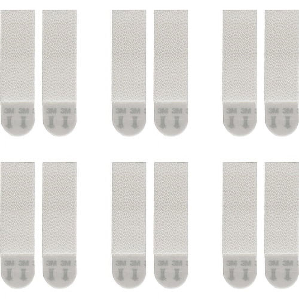 Command Medium Picture Hanging Strips Rubber Resin Backing - 6 / Pack - White