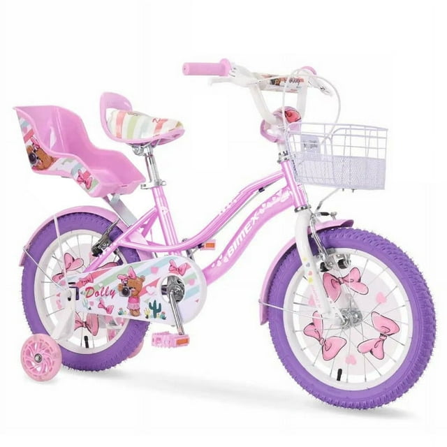 Bicicleta R12 Bimex Dolly Blanco/Rosa