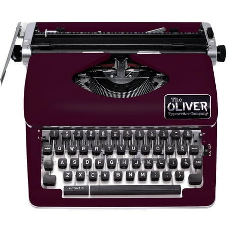 The Oliver Typewriter Company Legacy Prestige Manual Typewriter, Burgundy
