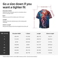 thumbnail image 2 of Cauagu Colorful Jellyfish Abstract Men's Short Sleeve Button Down Hawaiian Shirt for Men Bowling Shirts Casual Summer Beach Shirt,XX-Large, 2 of 6
