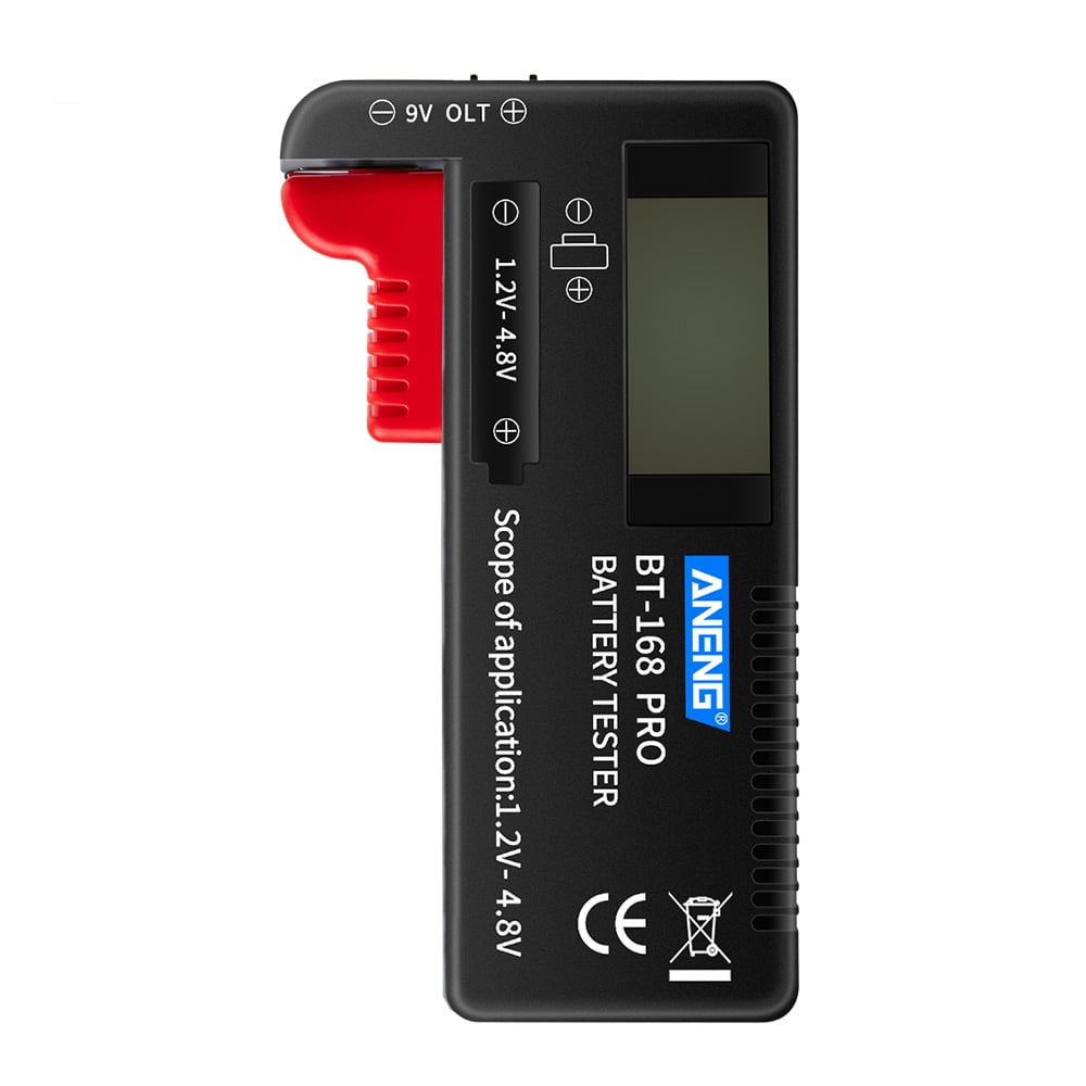 Model: BT - 168 PRO 2 Pieces Digital LCD Universal Battery Tester Battery Tester Volt Checker for AA AAA C D 9V 3.7V 1.5V Button Cell 