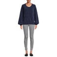 thumbnail image 3 of Time and Tru Women's Chenille Pullover Top, 3 of 5