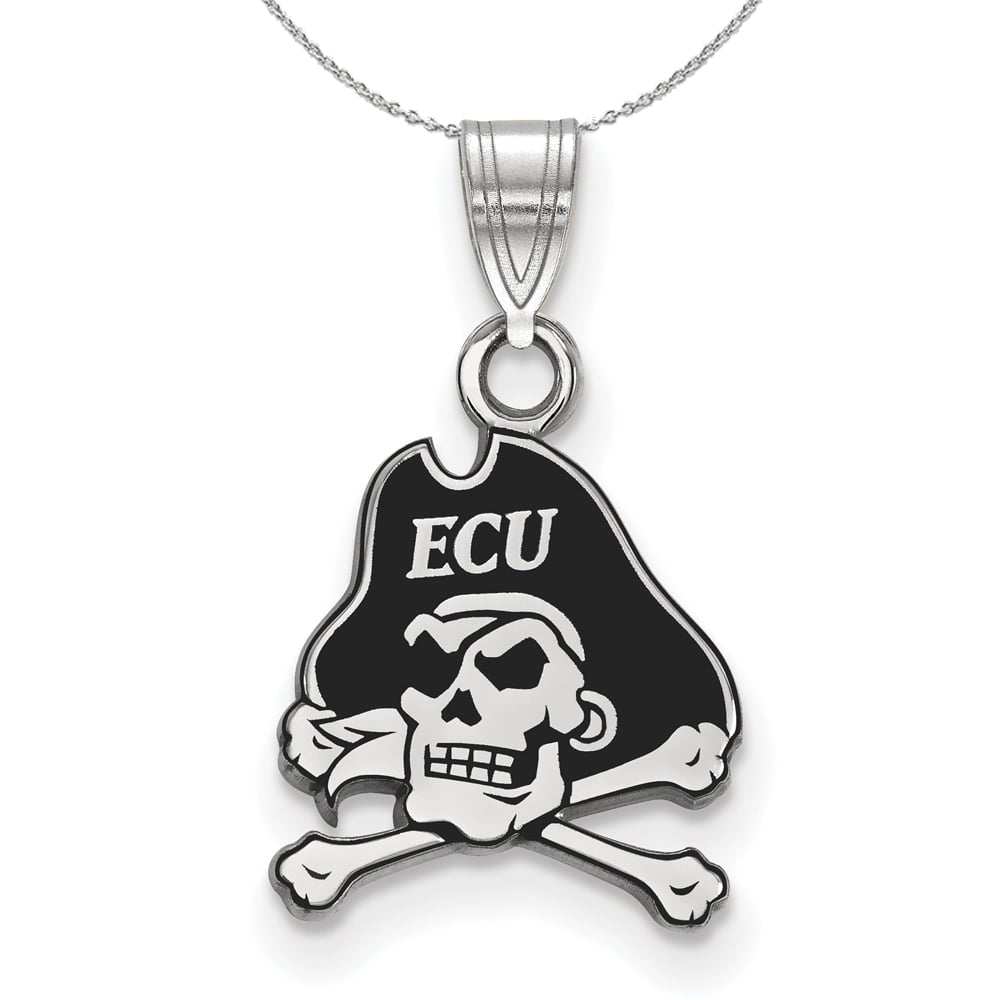 Collegiate Jewelry East Carolina Pirates Bar Necklace with Gold Heart Accent 