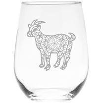 Goat (G2) Stemless wine glass, 17 oz.