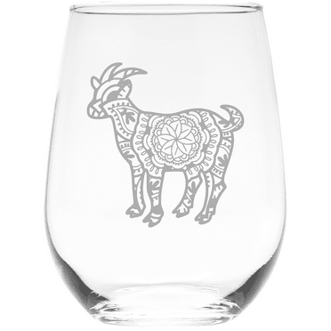 Goat (G2) Stemless wine glass, 17 oz.