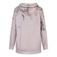 thumbnail image 4 of Sudadera Para Mujer Moda Sudaderas Con Capucha Manga Larga Cuello Redondo Bolsillo Estampado Suelto Cremallera Tops Blusa Odeerbi ODB173940, 4 of 6