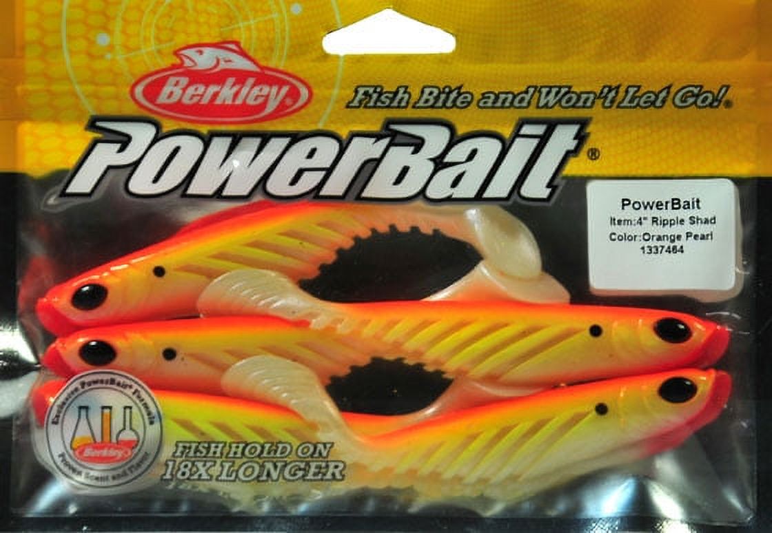 Berkley PowerBait Ripple Shad – Weicher Köder Mit Duft, Für Raubfische, Lebensechtes Design