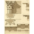 thumbnail image 2 of Vannini, Giuseppe 12x14 Black Ornate Wood Framed with Double Matting Museum Art Print Titled - Plate 55 for Elements of Civil Architecture, ca. 1818-1850, 2 of 4