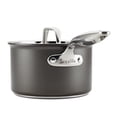 thumbnail image 1 of Breville Thermal Pro Hard Anodized Nonstick Sauce Pan/Saucepan with Lid, 2 Quart, Gray, 1 of 2