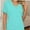 Aqua, variant on Womens T Shirts V Neck Short Sleeve Casual Loose Tees Tops Trending