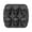 Black, variant on Halloween Skull Silicone Baking Mold, 6-Cavity Spooky Cake Pan for Party Desserts
